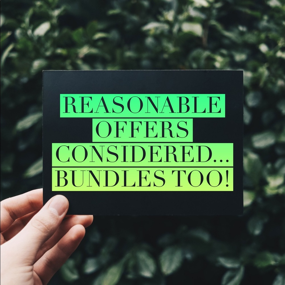 Reasonable offers considered